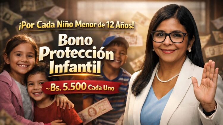 ¡Por Cada Niño Menor de 12 Años! Bono Protección Infantil ~Bs. 5.500 Cada Uno